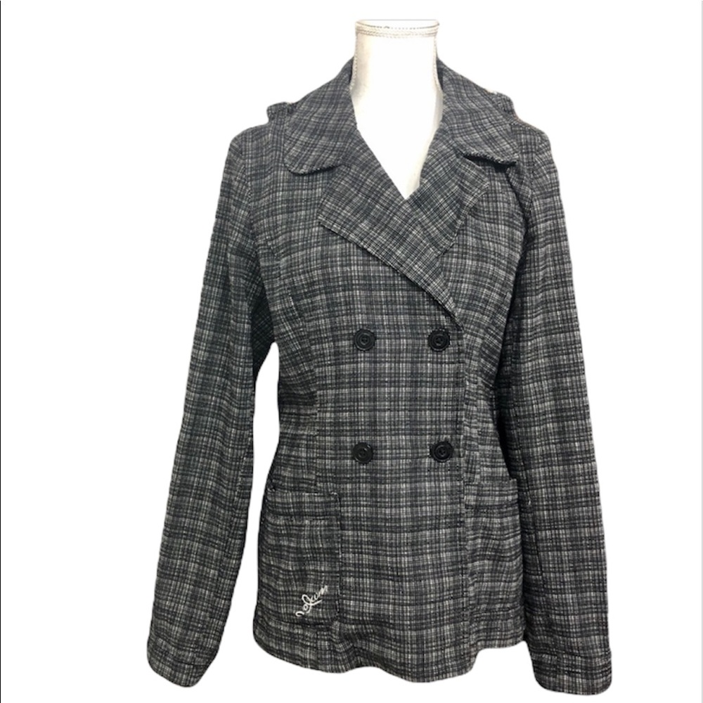 Volcom Black and White Peacoat